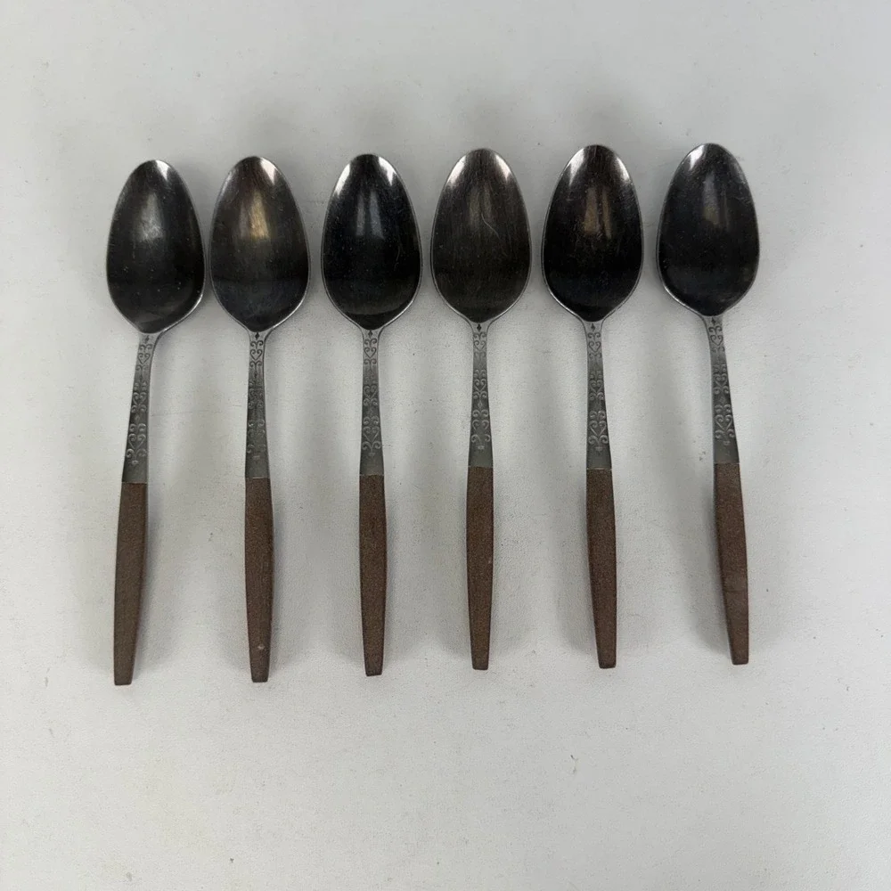 VTG Interpur Stainless Flatware 6 Pcs TABLE SPOONS 7 3/4